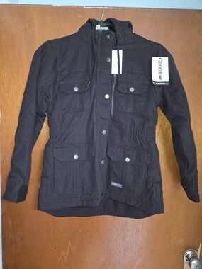 Berne Women's Black Utility Jacket - Hooded Field Coat